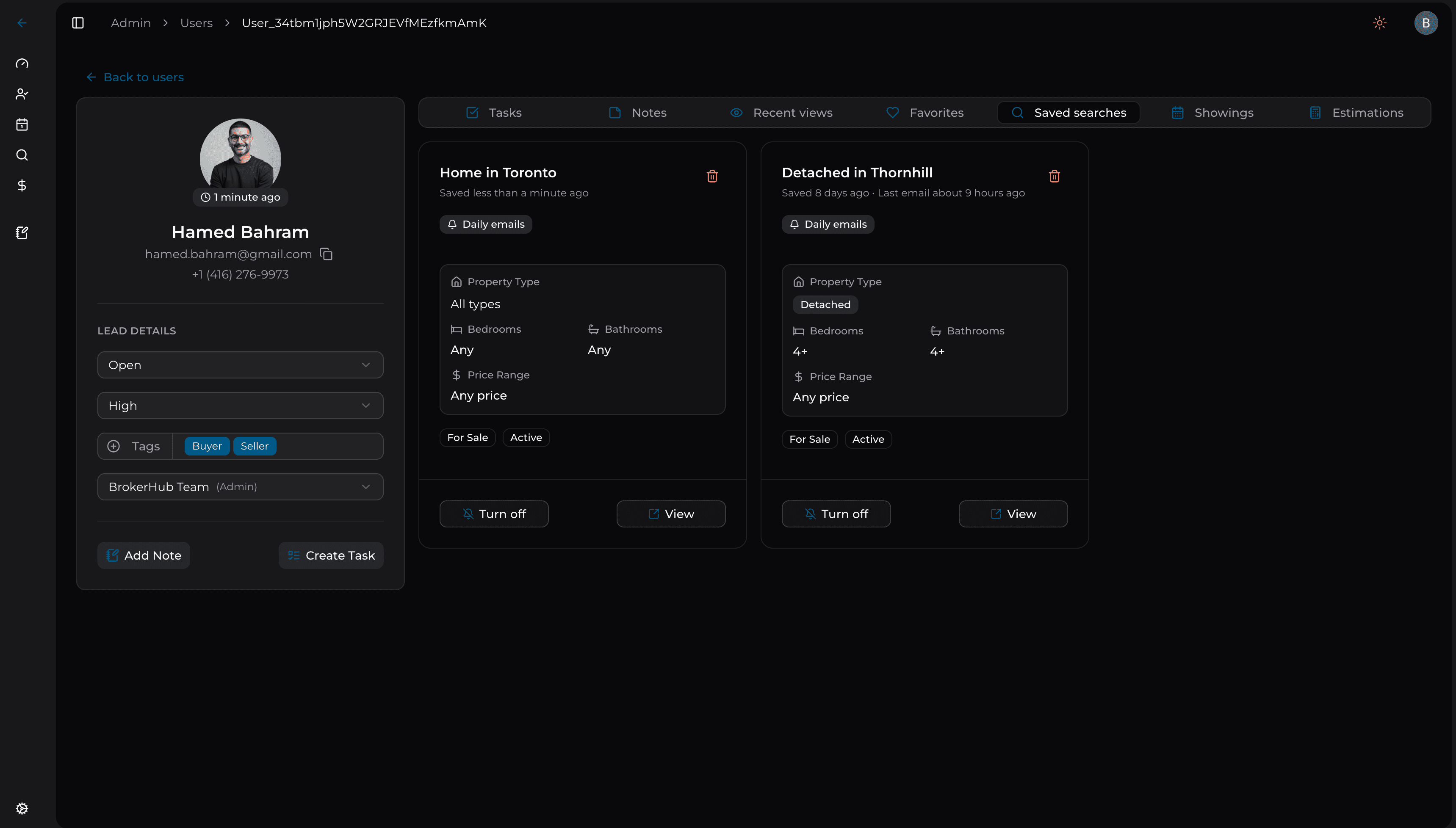 Lead management system